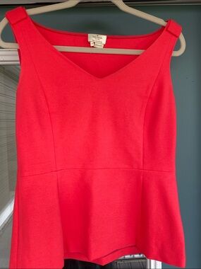 kate spade Bright Coral Sleeveless Top